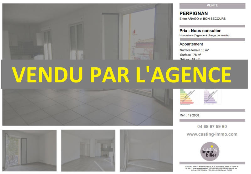 Appartement - 78 m² - 3 pièces