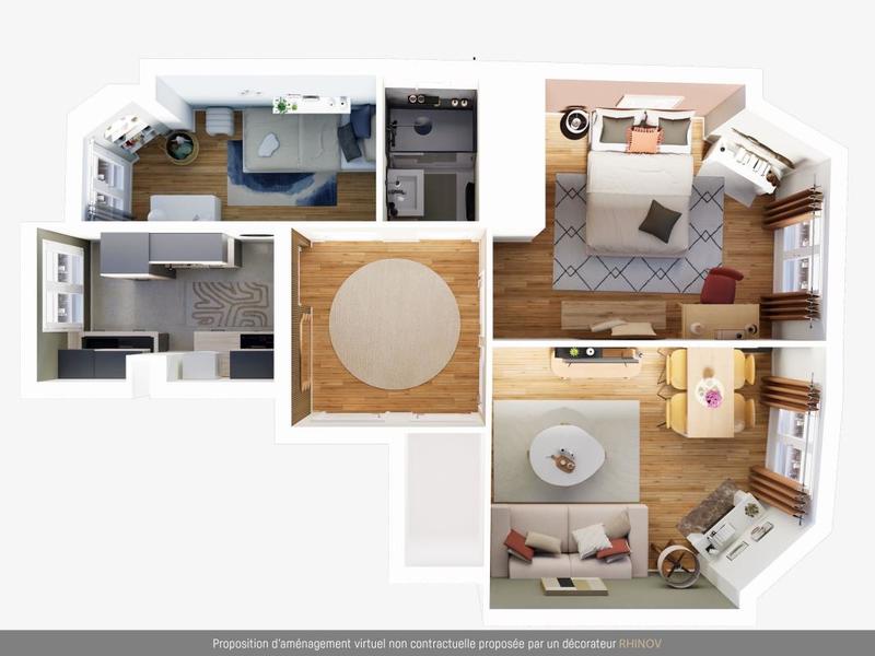 Appartement - 44 m² - 3 pièces