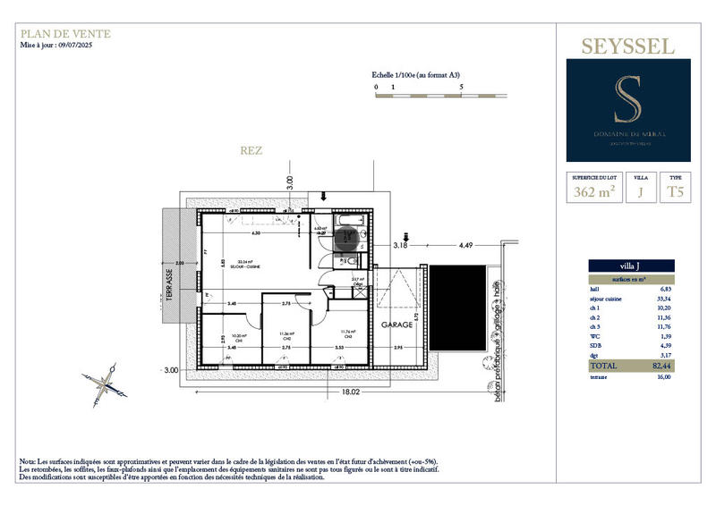 Villa - 82 m² - 4 pièces