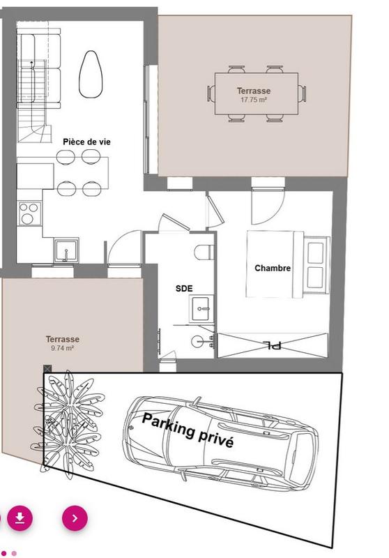 Maison - 45 m² - 3 pièces