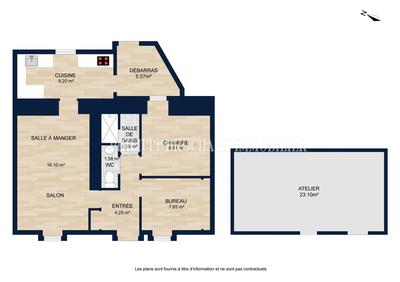 Maison - 50 m² - 3 pièces