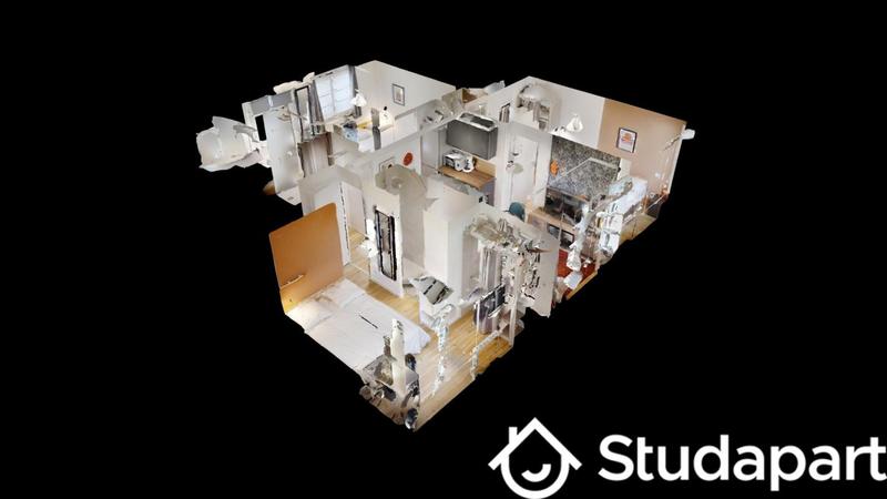 Chambre - 9 m² - 1 pièce