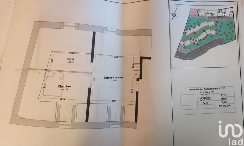 Appartement - 32 m² - 2 pièces