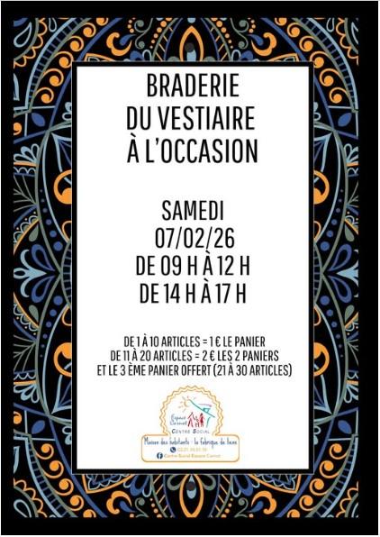 Braderie du Vestiaire à l'occasion