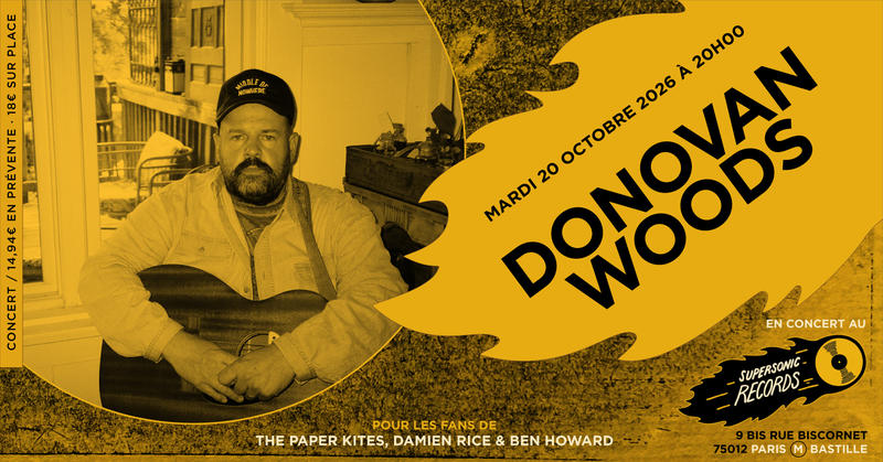 Donovan Woods en concert (côté Records)