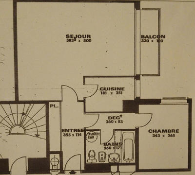 Appartement - 51 m² - 2 pièces