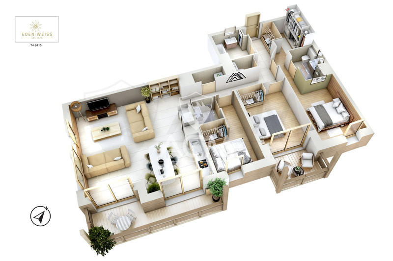 Appartement - 111 m² - 4 pièces