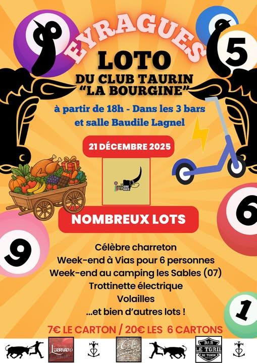 Loto du club taurin la Bourgine