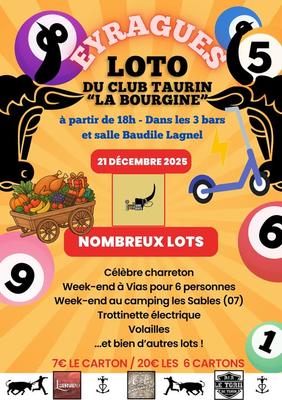 Loto du club taurin la Bourgine