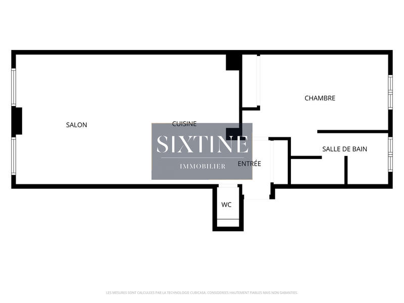 Appartement - 57 m² - 2 pièces