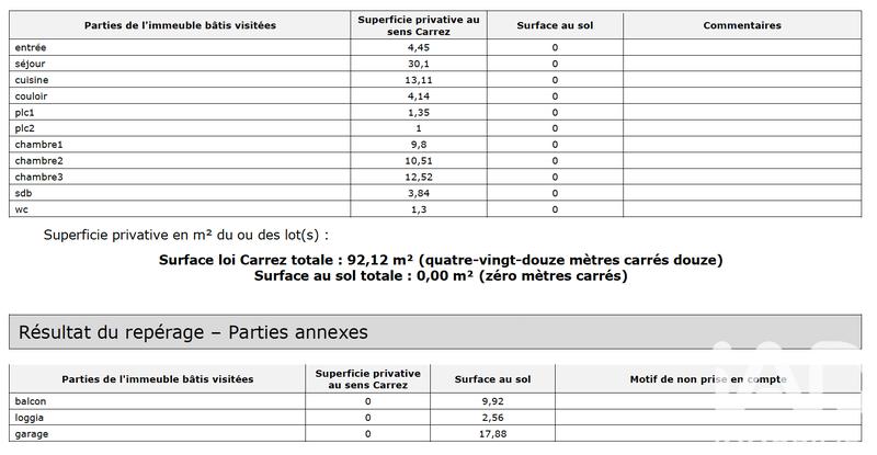 Appartement - 92 m² - 4 pièces