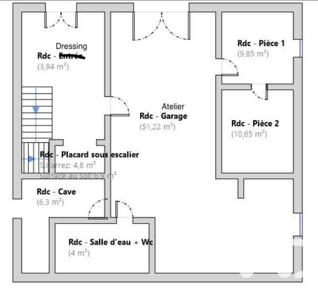 Maison - 124 m² - 7 pièces