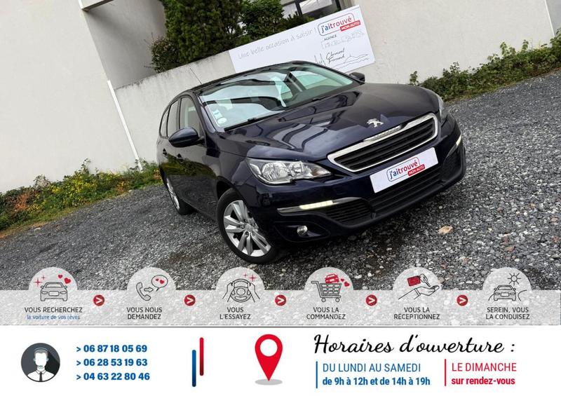 Peugeot 308 Sw II 1.6 e-Hdi 115Cv Active Bv6 *Véhicule Sous Garantie* Ct Révision Kit Distribution Ok * 100 Points de Contrôles* CarteGrise Moitié prix (Véhicule plus 10 ans)* Autoradio (+Commande aux volant) Bluetooth Media player / JukeBox Prise aux/Usb