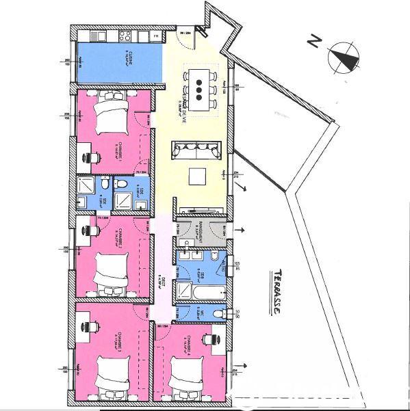 Chambre - 13 m² - 1 pièce