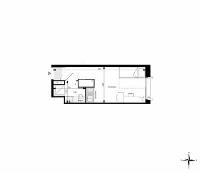 Appartement - 19 m² - 1 pièce