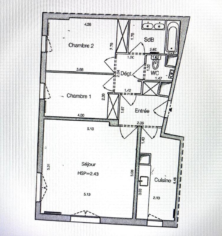 Appartement - 71 m² - 3 pièces