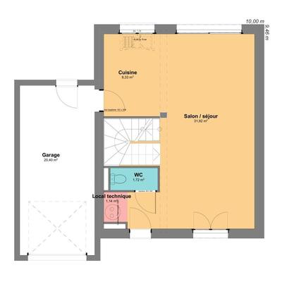 Maison - 84 m² - 5 pièces