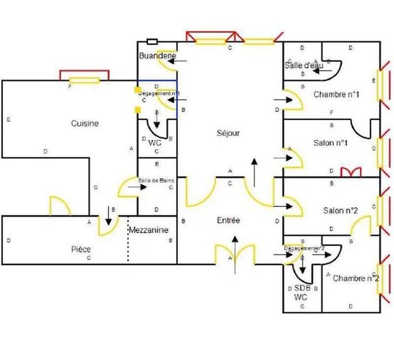 Appartement - 154 m² - 6 pièces