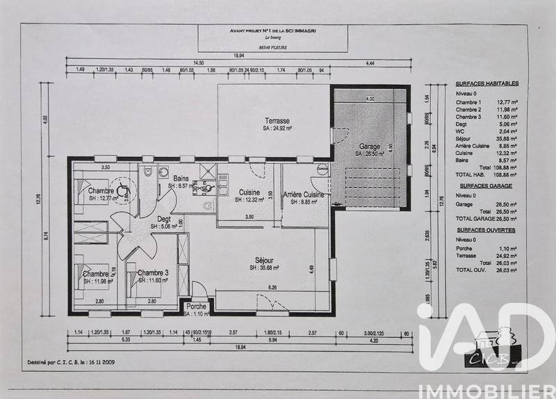 Maison - 119 m² - 5 pièces