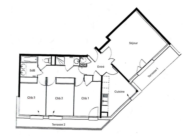 Appartement - 83 m² - 4 pièces