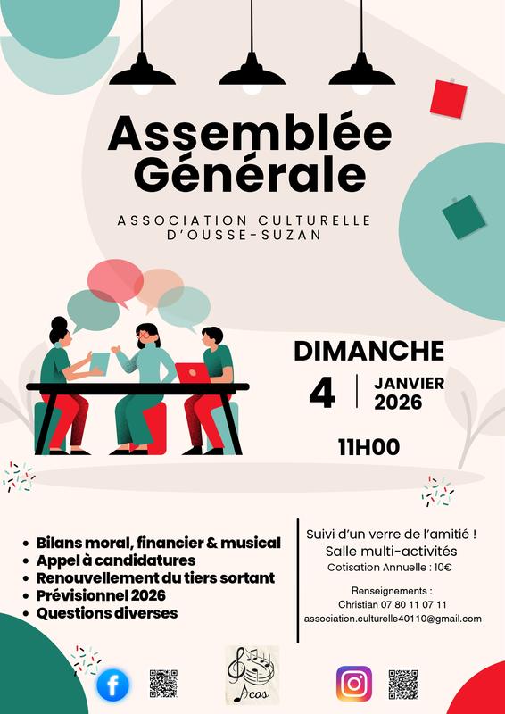 Assemblée Générale - Association Culturelle d'Ousse Suzan