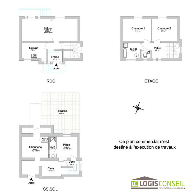 Maison - 73 m² - 4 pièces