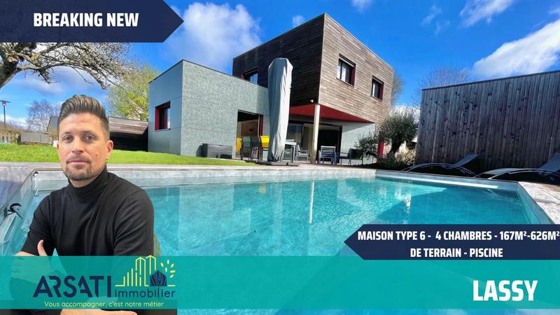 Maison contemporaine - 168 m² - 6 pièces