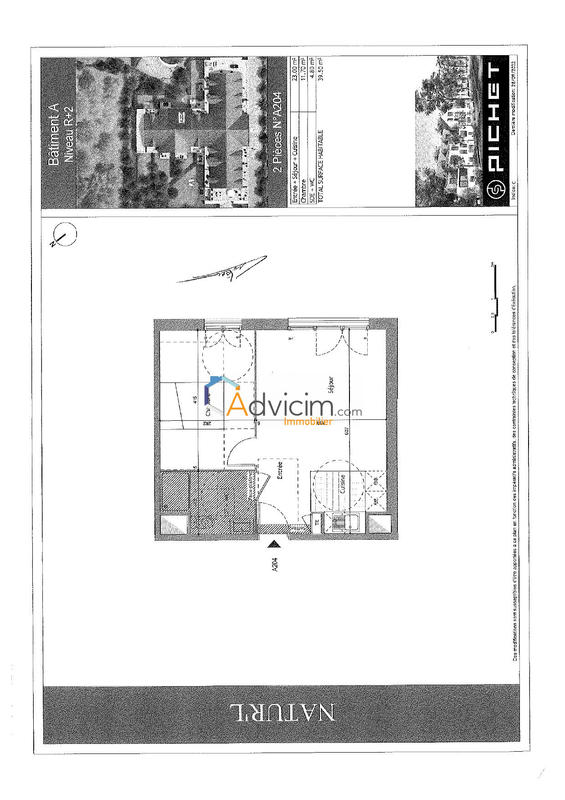 Appartement - 40 m² - 2 pièces