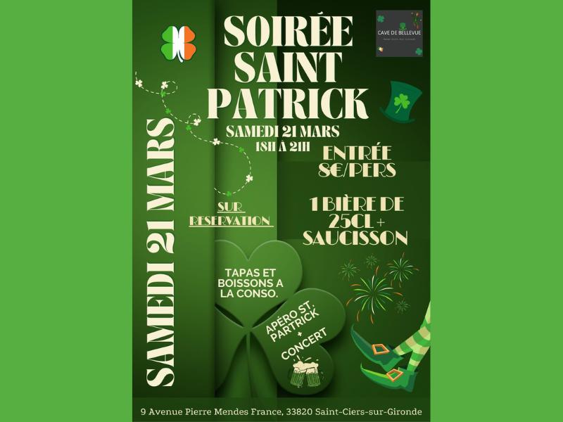Concert de la Saint Patrick à la cave de Bellevue