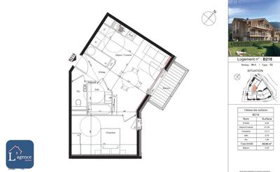 Appartement - 45 m² - 2 pièces