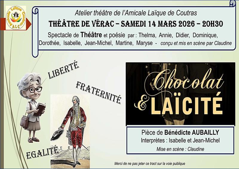 Theatre - Chocolat et Laïcite de Bénédicte Aubailly