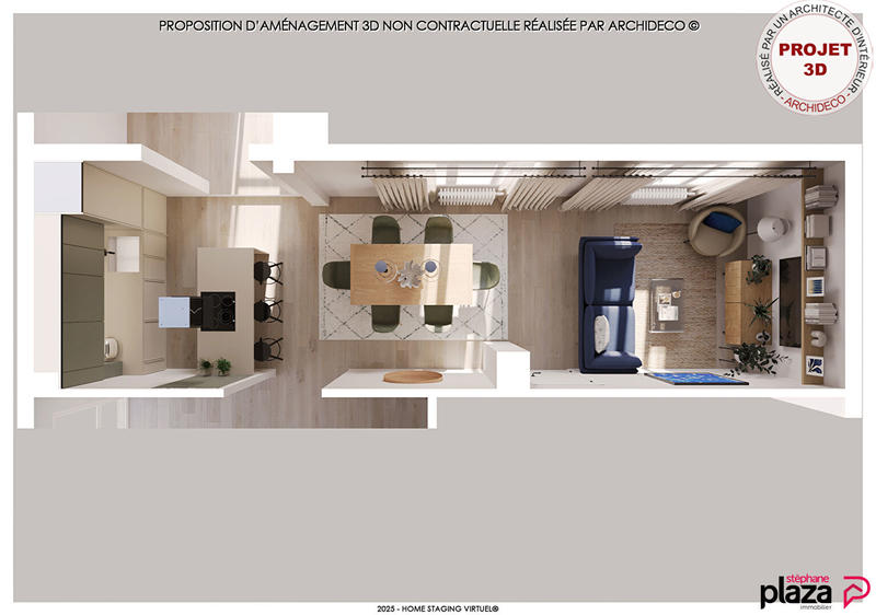 Appartement - 70 m² - 3 pièces