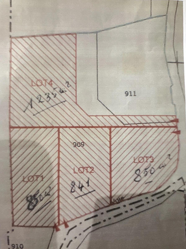 Terrain agricole - 841 m²