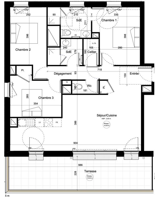 Appartement - 85 m² - 4 pièces
