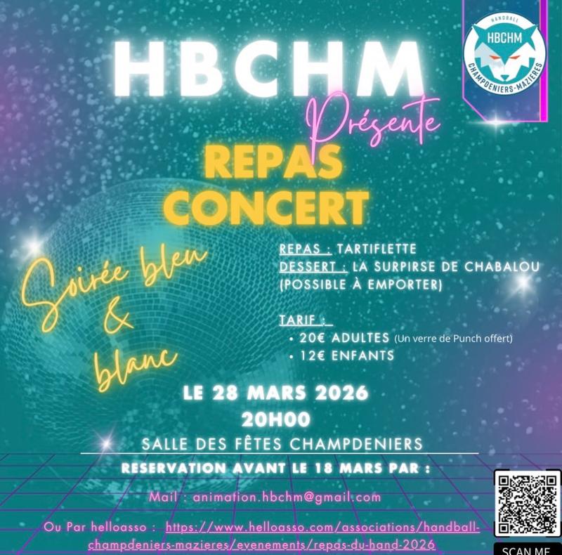 Hbchm : Soirée bleu &amp; blanc