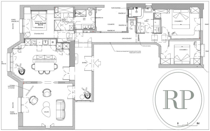 Appartement - 115 m² - 5 pièces