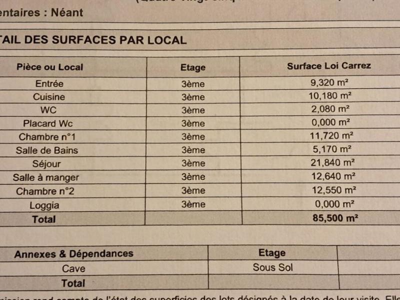 Appartement - 83 m² - 4 pièces