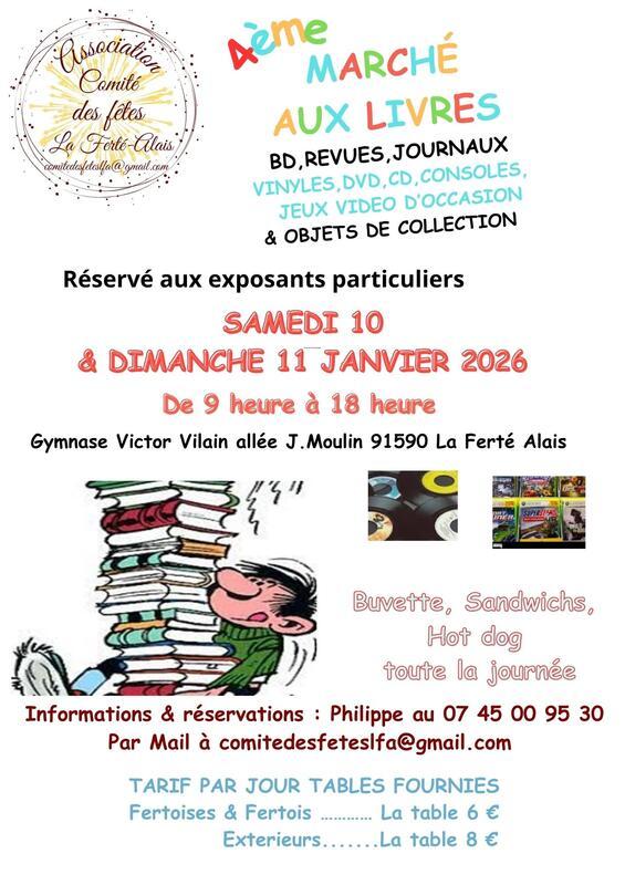 Bourse aux livres, Cd, Dvd, jeux