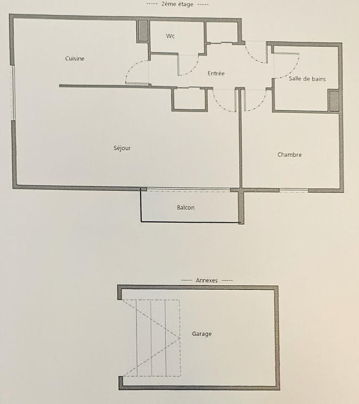 Appartement - 46 m² - 2 pièces