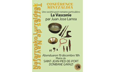 Conférence  la Vasconie, une société post-romaine particulière, par Juan José Larrea.
