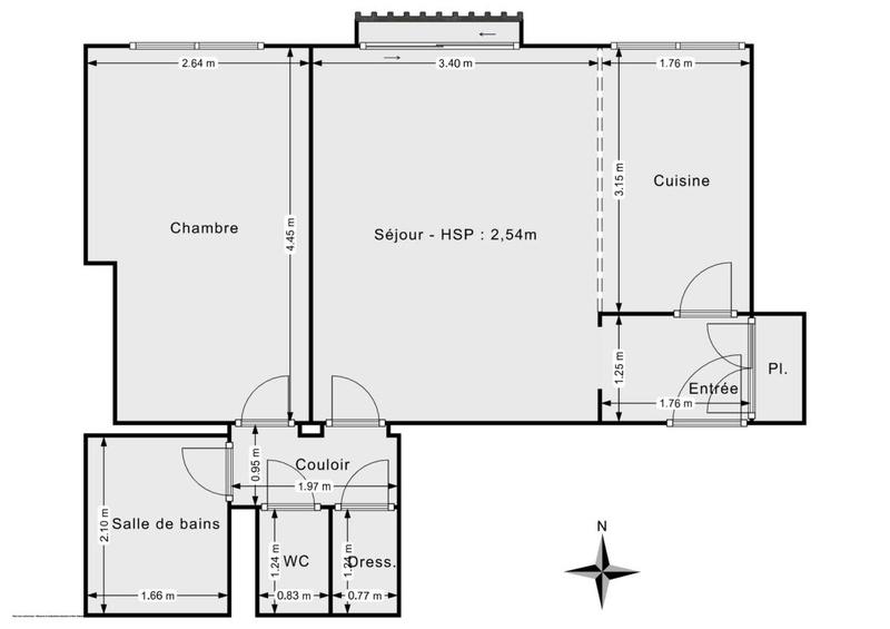 Appartement - 41 m² - 2 pièces