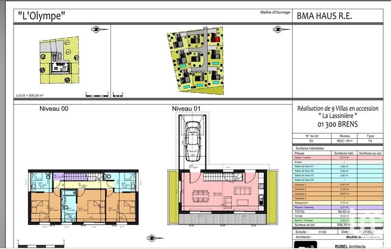 Maison - 90 m² - 4 pièces