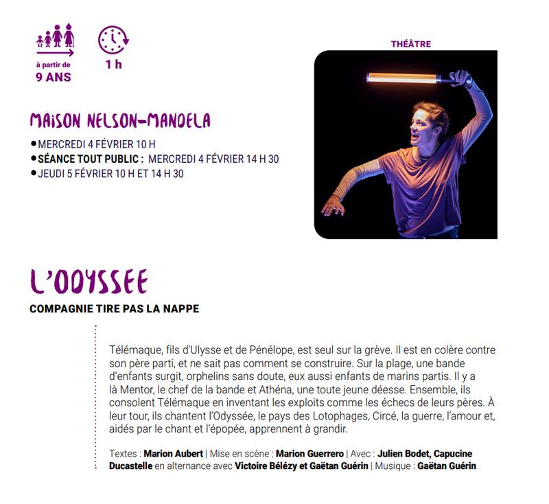 L'Odyssee - Compagnie Tire pas la nappe