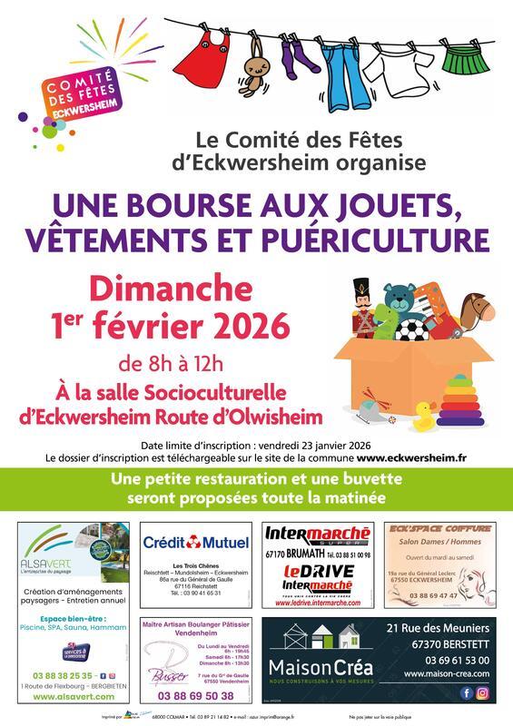 Bourse puériculture, vêtements pour enfants et jouets eckwersheim