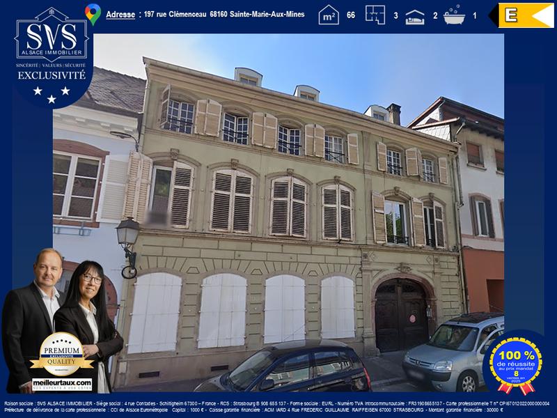 Appartement - 66 m² - 3 pièces