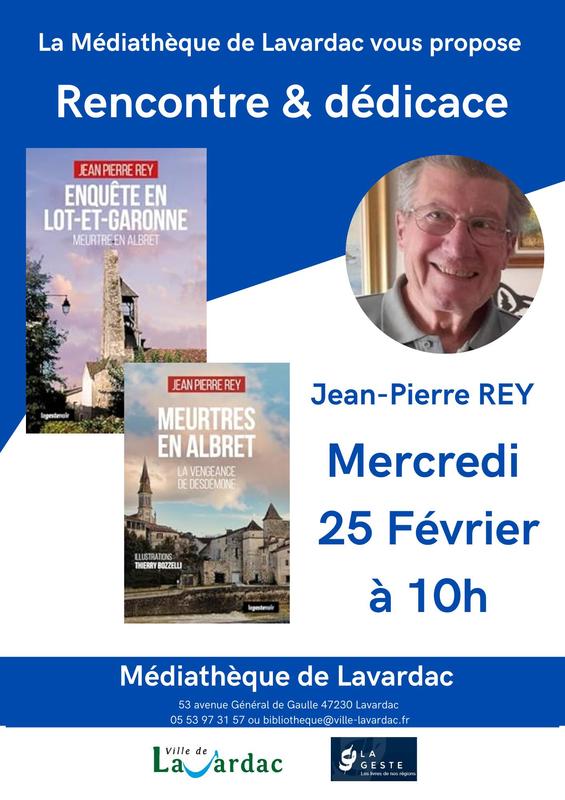 Rencontre et dédicace autour de Jean-Pierre Rey