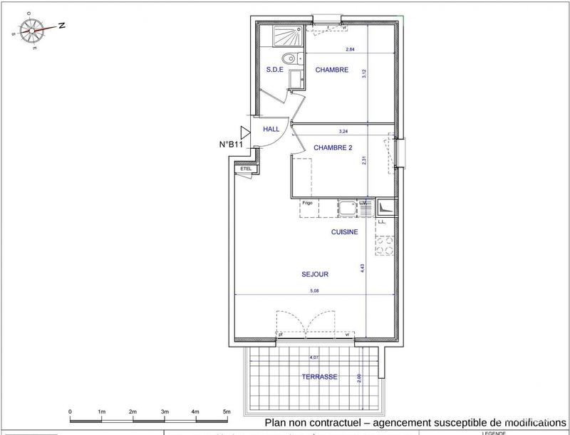 Appartement - 46 m² - 3 pièces