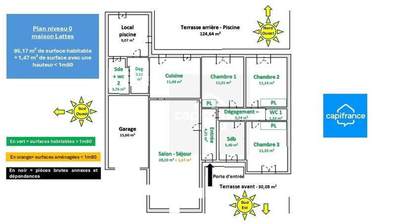 Maison - 110 m² - 5 pièces