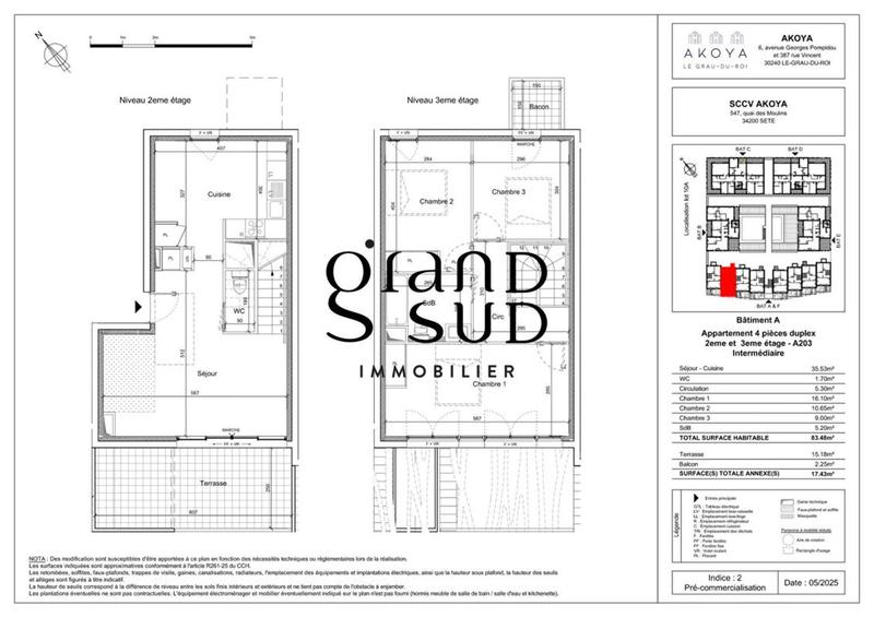 Appartement - 83 m² - 4 pièces