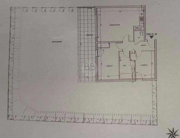 Appartement - 62 m² - 3 pièces